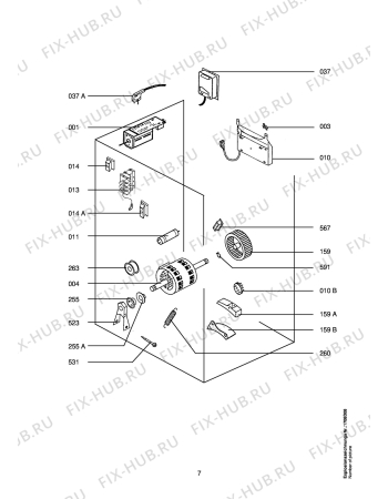 Взрыв-схема стиральной машины Aeg LTHTROPHY - Схема узла Electrical equipment